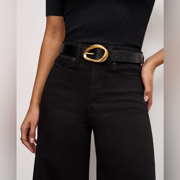 GOOD AMERICAN GOOD WAIST PALAZZO CROP. NEW WITH TAGS - Picture 4 of 11